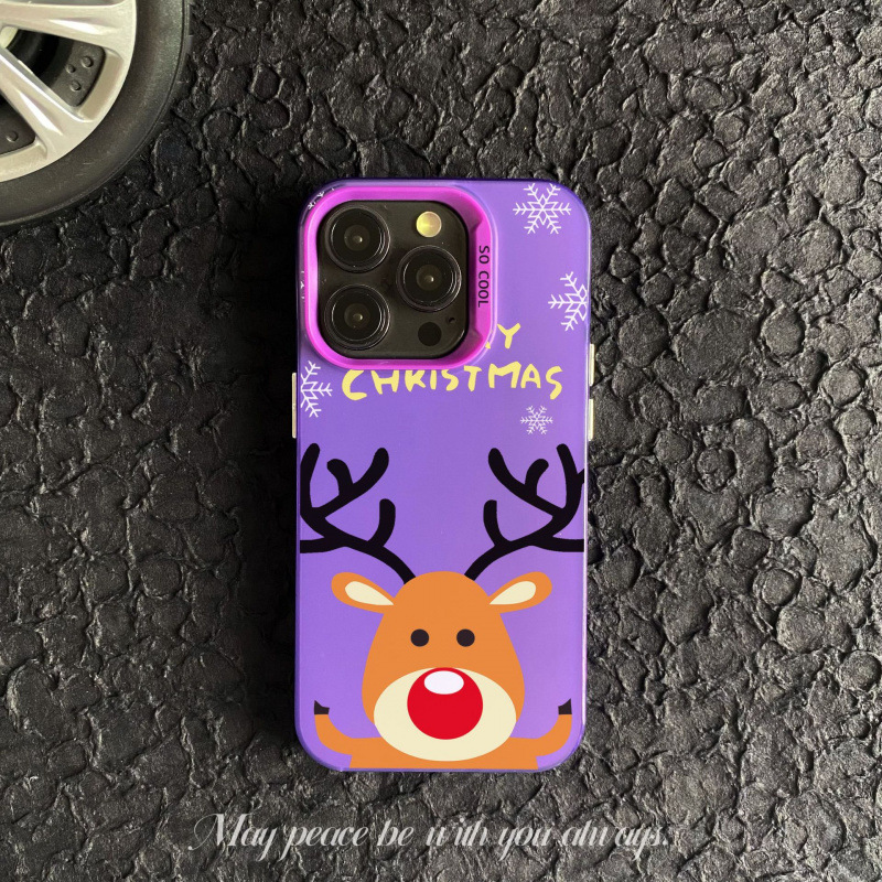 merryChritmas for iPhone16promax phone case apple 1531412 color silver imd christmas