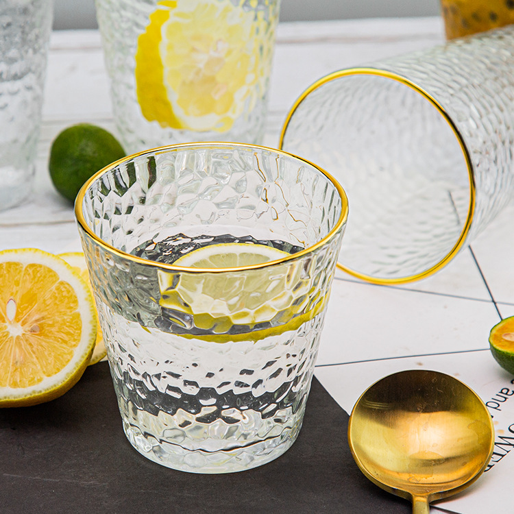 Inswind martillo tazas de vidrio caseras de leche de avena para el desayuno tazas de té bienestar acompañante regalos al por mayor