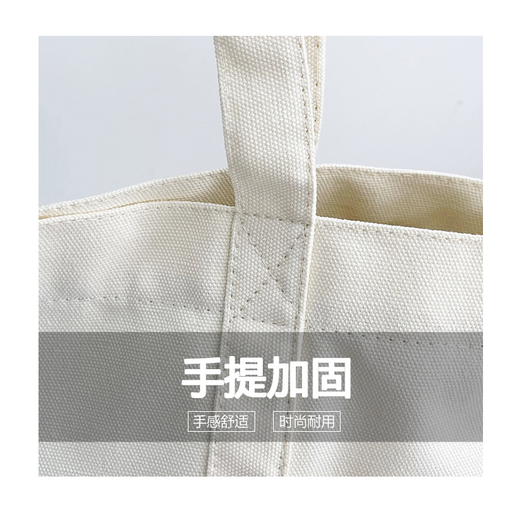 A new best-selling large-capacity casual canvas bag, a Korean-style fashionable and simple canvas bag for commuting to school undefined