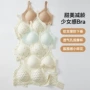 少女透气聚拢碎花文胸