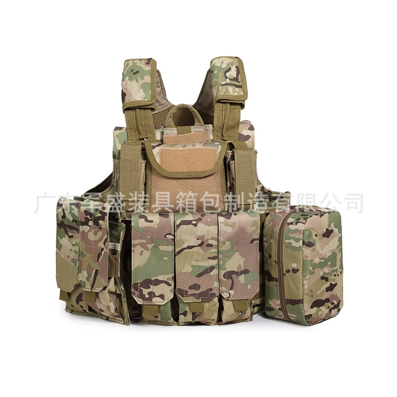 Junsheng военный фанат CS тренировочный жилет Камуфляжный тактический жилет реальный человек CS тренировочное снаряжение жилет из восьми частей