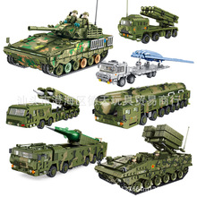 潘洛斯639001-10反坦克导弹车军事积木拼装东方41导弹车模型玩具