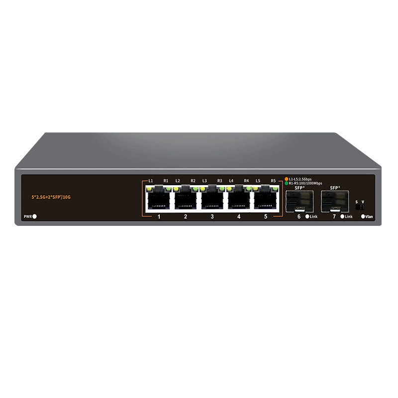 WEB/APP network management switch 2.5G5 port/7 port 10G cloud network management switch SFP+ server aggregation connection