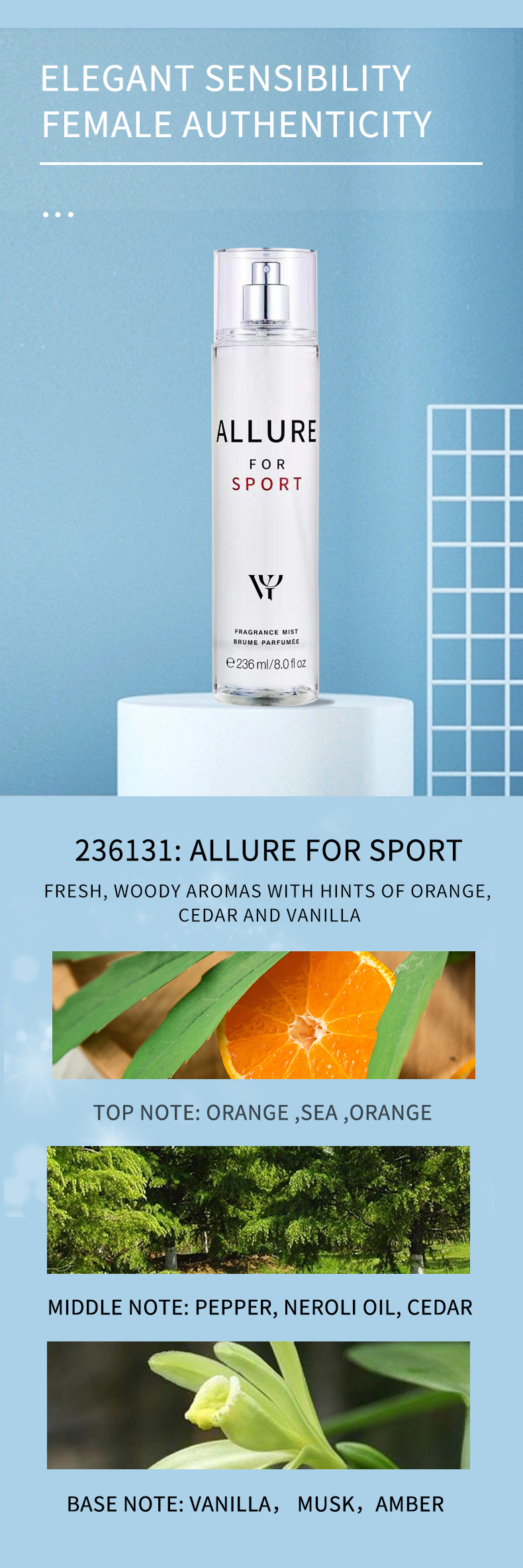 Parfum Vitol Blossom pentru bărbați, spray de corp de lungă durată, cosmetice pentru păr drept_voghion.com