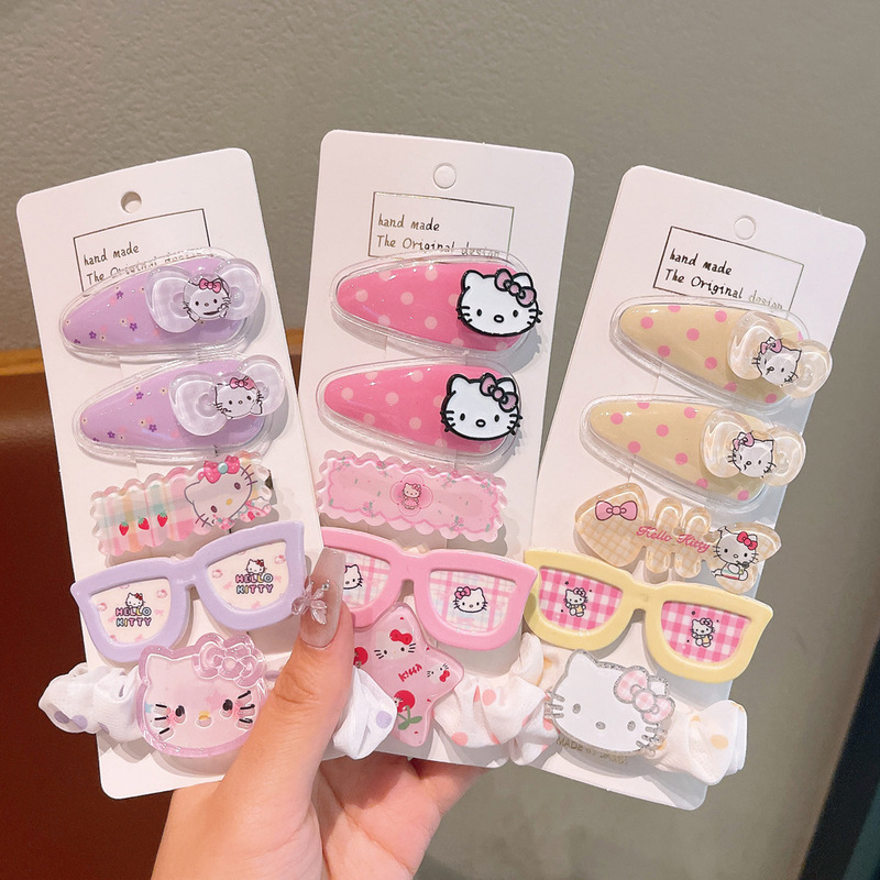 三丽鸥儿童发夹头饰小女孩流沙发卡新款碎发刘海前额侧边宝宝bb夹|undefined