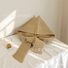 跨境巴拉克拉法帽秋冬季情侣时尚保暖帽子围巾一体针织护耳毛线帽