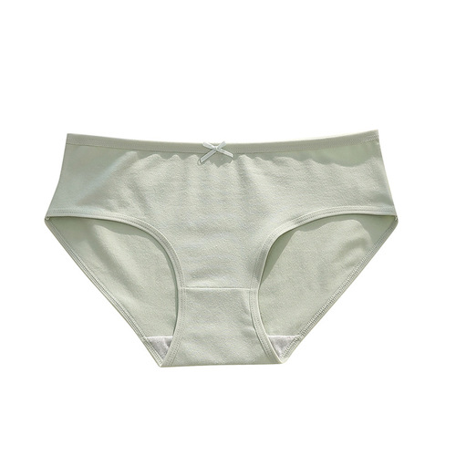 Pure cotton underwear for women baby cotton mid-waist breathable sexy candy color cotton crotch girl student briefs