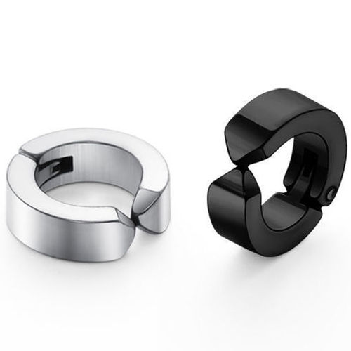 Titanium steel ear clips for men without pierced ears, simple and versatile, personalized accessories, high-end, non-fading, trendy for European and American women, cross-border accessories
