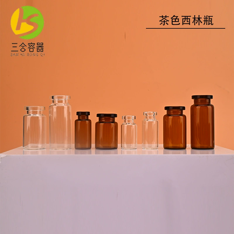 Фабрика Прямая продажа Прозрачная бутылка Xilin цвет чай лиофилизированный порошок маленький ампул 5ml косметический раствор реагент винт пустая бутылка