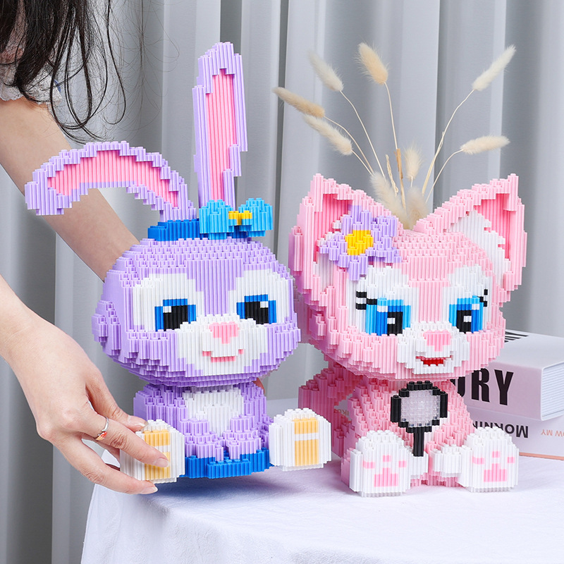 Source manufacturers small particles assembled building blocks compatible with Lego star Dailou educational toys girls jigsaw puzzle stall wholesale