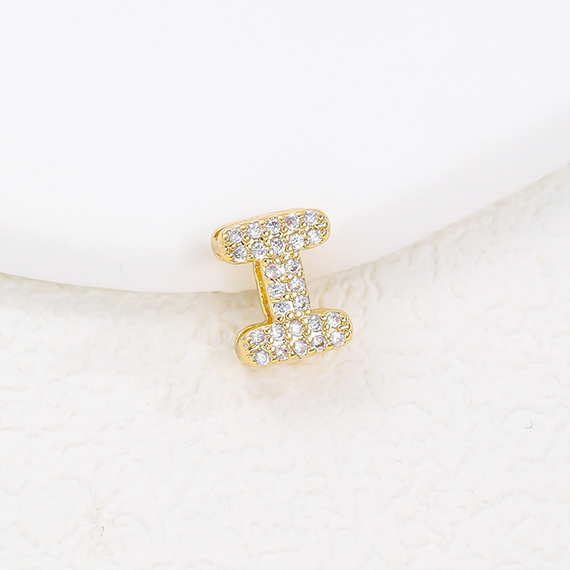 2g Weight Pendant Jewelry Making Type Zircon Inlay Material Charms, Necklace Classification 1 Piece Quantity Copper Material Letter, Word Pattern All Seasons Season Cute, Classic Style Style 1 Piece Copper Zircon Letter Word Pendant Charms Necklace 11
