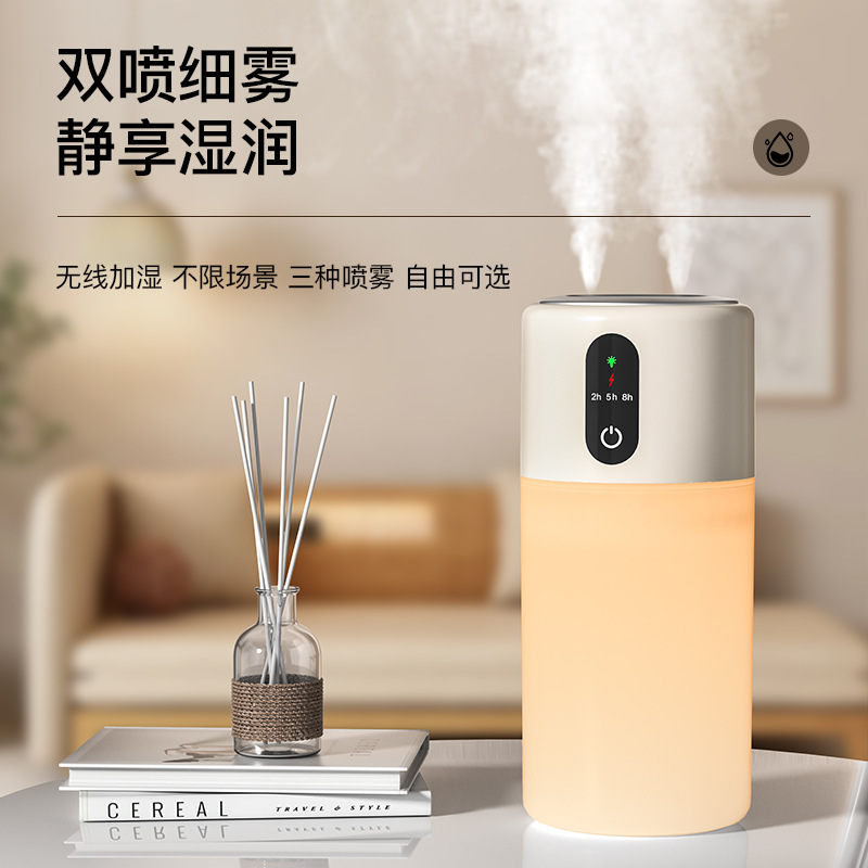 新款桌面加湿器usb便携防侧漏家用车载办公智能小型补水加湿器|undefined