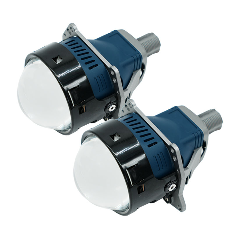 Nuevos faros delanteros para coche W8 LED de alta potencia con doble lente, tecnología de control inteligente integrada para luz de carretera y cruce, iluminación auxiliar de dirección de alto brillo