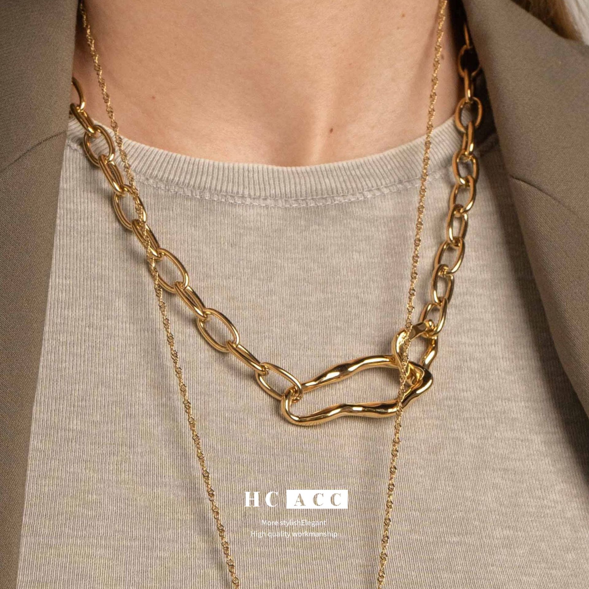 european-and-american-fashion-niche-design-sense-irregular-design-pendant-copper-plated-real-gold-high-end-sense-light-luxury-commuter-necklace-for-women