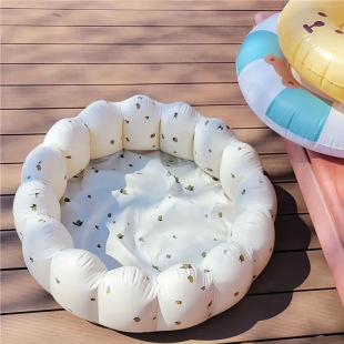 ins Nordic style Amazon popular children's inflatable bathtub indoor children's swimming pool petal bath tub