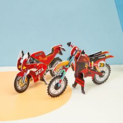 地攤3diy立體拼圖紙質模型幼兒園生日禮物手工兒童益智學習玩具