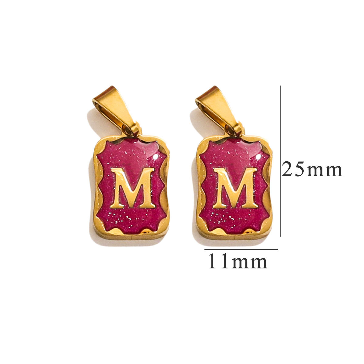 Acero inoxidable no decolor púrpura pequeño colgante collar damas de nicho universal diseño DIY accesorios de joyería colgar