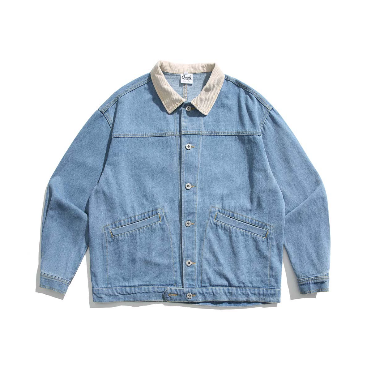 Куртка джинсовая повседневная в японском стиле Aw 2023 AW X Crowd City AW Denim популярная осенняя с сутяя Y346