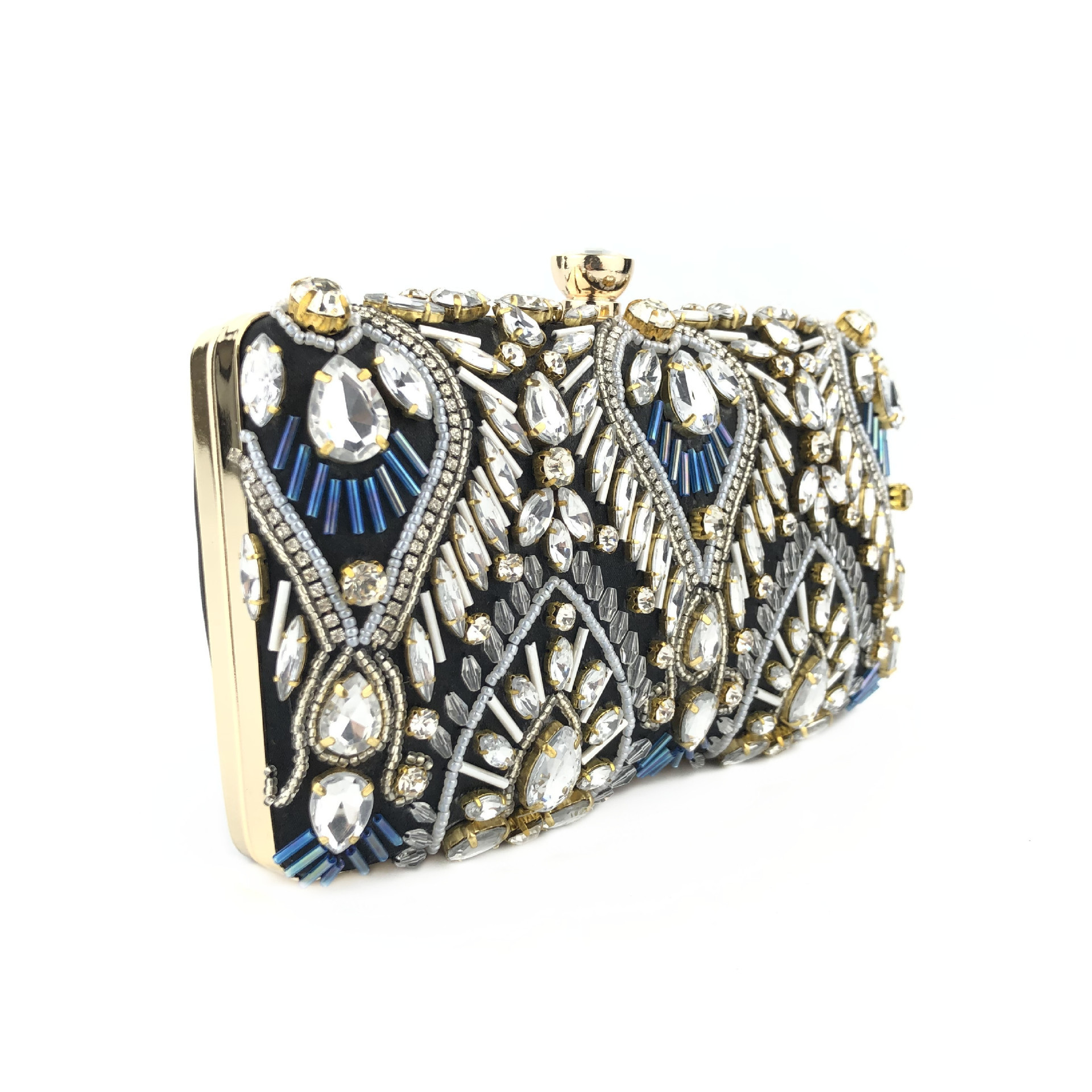 2021 europeo y americano nuevo rhinestone de cuentas noche bolso vestido banquete bolsa Socialite embrague bolso de hombro transfronterizo