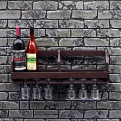Dollhouse人形屋壁掛け式酒棚カップ棚吊り式酒棚展示棚ミニチュア飲食道具