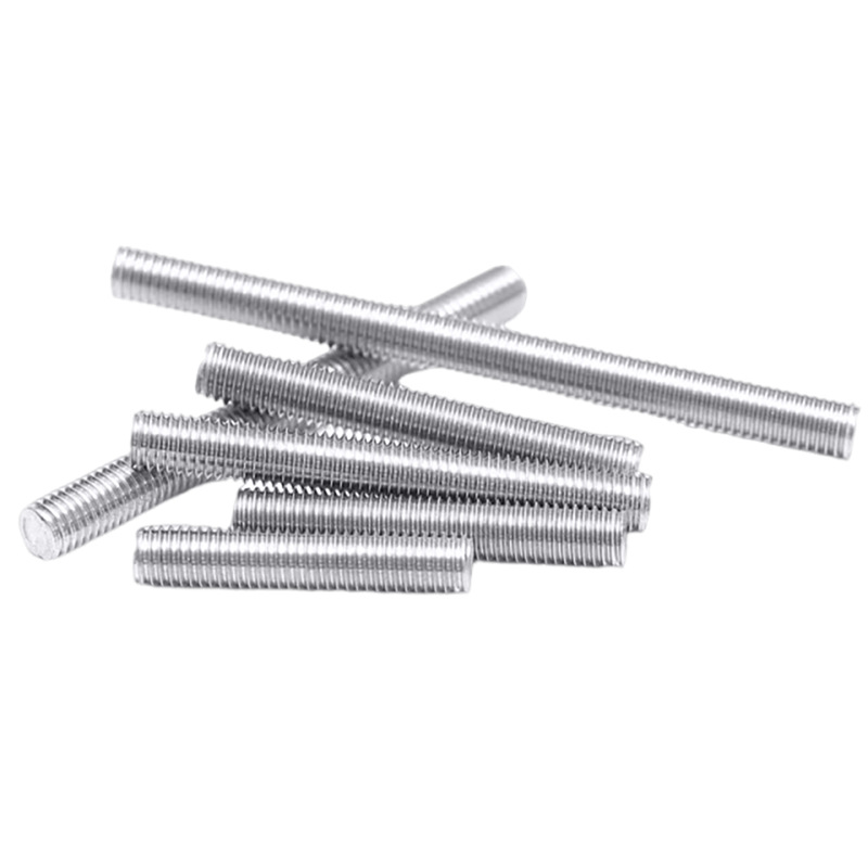 304 stainless steel threaded screw, short threaded rod stud, fully threaded threaded rod, threaded screw, headless bolt DIN976 4