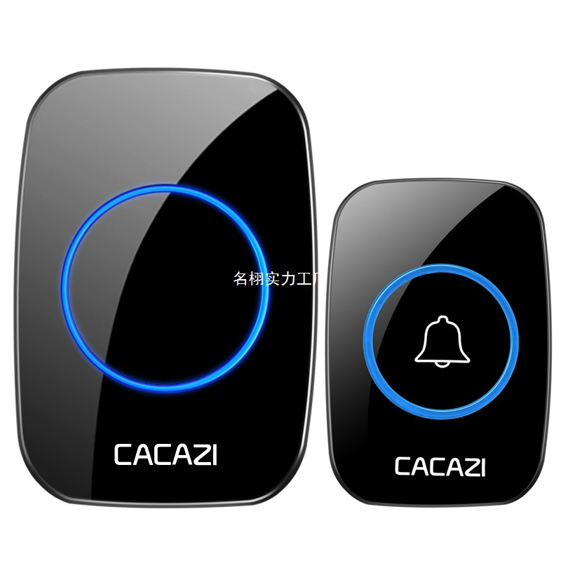 智能无线家用 一拖一电池款直流电全用电池不插电的无线防水门铃