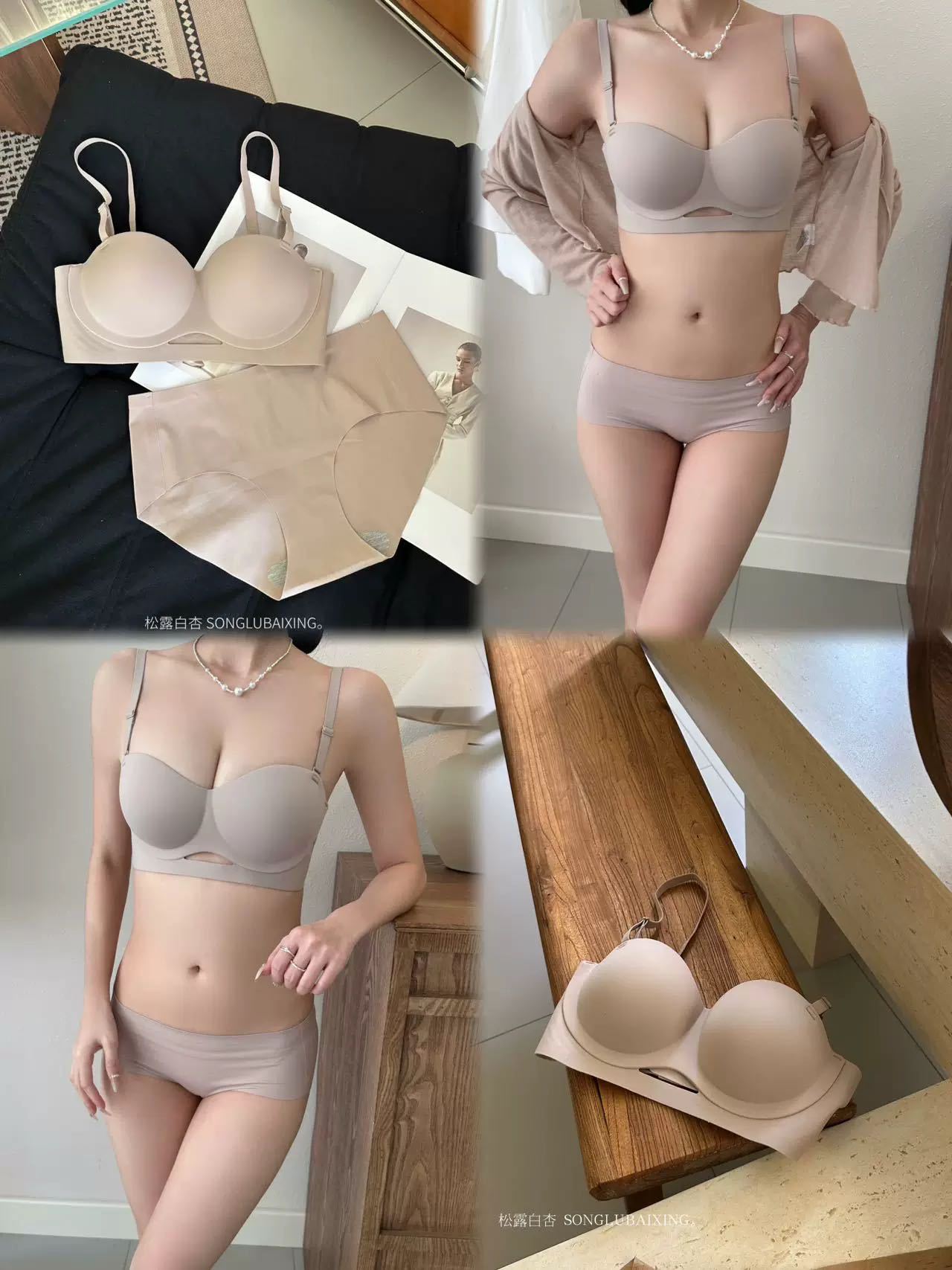 Venta directa de fábrica comercio electrónico transfronterizo Sudeste de Asia Vietnam Tailandia damas sin costuras sujetador de recogida lateral cómodo