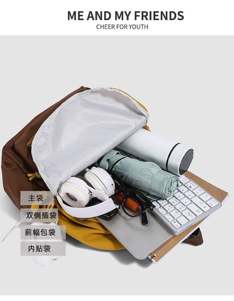 Leichter großvolumiger Rucksack Unisex 2026 Neues Modell Campus Allrounder Schüler Schulrucksack Reise Pendler Luxus Rucksack