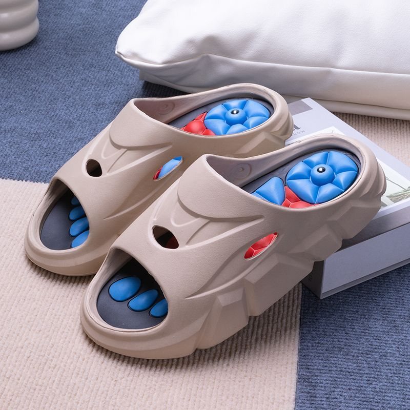 Foot Massage Slippers for Men, New Summer Style, Thick-Soled Non-Slip Sports Sandals, Home Fashion Brand, Beach Sandals Foot Massage Slippers for Men, New Summer Style, Thick-Soled Non-Slip Sports Sandals, Home Fashion Brand, Beach Sandals