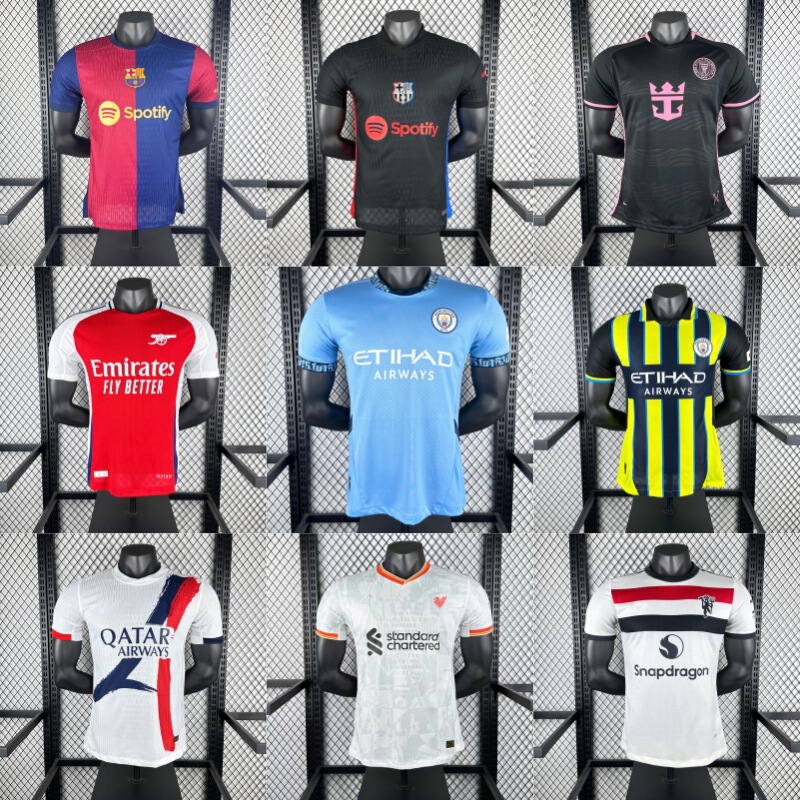 242526 Player Version High-Quality Football Jerseys of Barcelona, Manchester City, Real Madrid, and Manchester United 242526 Player Version High-Quality Football Jerseys of Barcelona, Manchester City, Real Madrid, and Manchester United