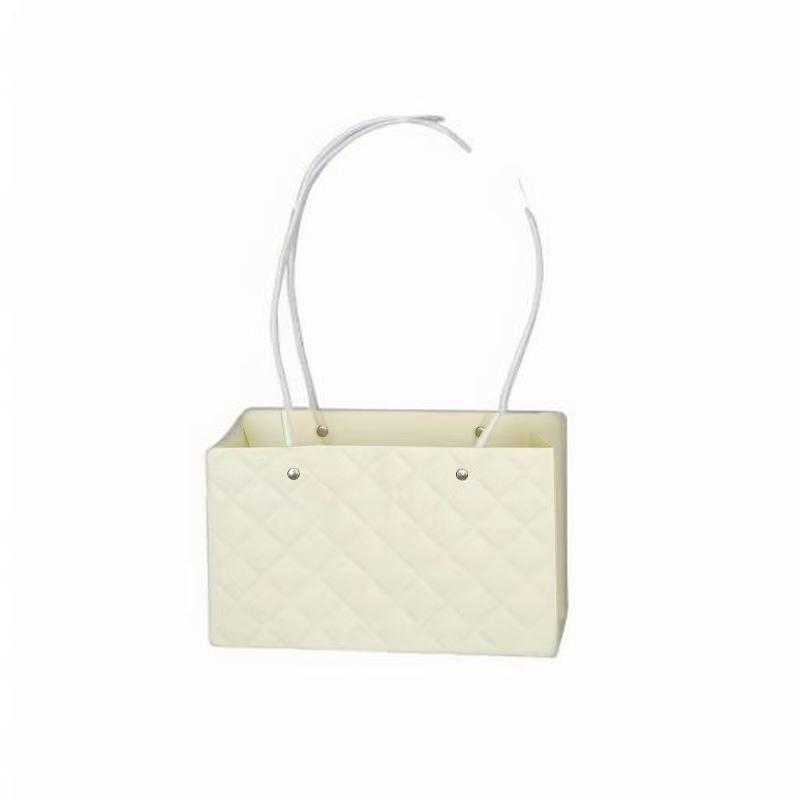 Día de la Madre Macaron Bolsa de arreglos florales portátil Embalaje de flores al por mayor Bolsa de embalaje de ramo impermeable Caja de flores florales Canasta