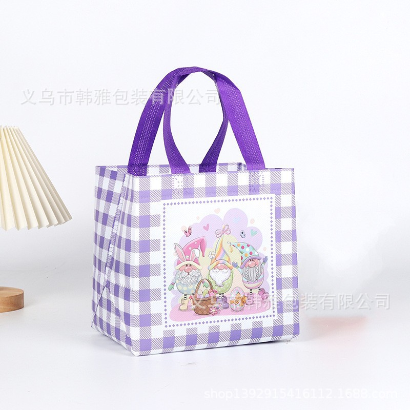 Transfronterizo en stock Bolsa de regalo de Pascua Bolso de dibujos animados no tejido Bolso de decoración de fiesta tridimensional grande traje