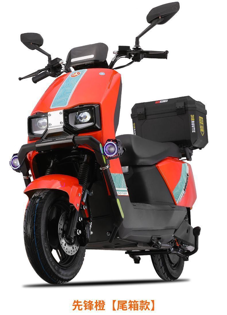 Long-Distance Running King Daniu 96V 3000W Dual Disc Brake Electric Scooter Battery Bike for Men and Women 72V Pedal Electric Motorcycle