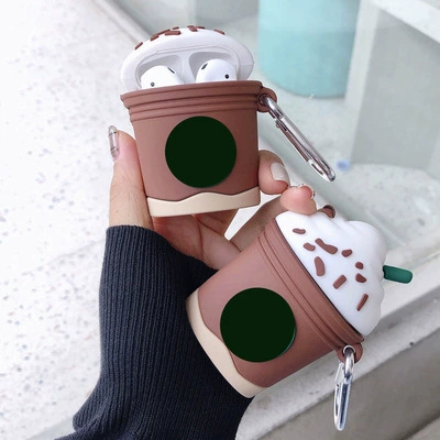 Защитный чехол Cartoon для Apple AirPods 1/2/Pro/3 — силиконовый брелок, совместим с беспроводной зарядкой