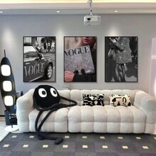 现代轻奢高级感装饰画欧美时尚杂志美容院挂画服装店直播间壁画