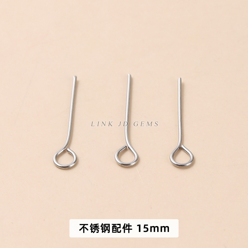 結晶徳ジュエリーステンレス九字針耳フック瓜子クリップロブスターバックルdiyアクセサリーネックレスイヤリング部品卸売り