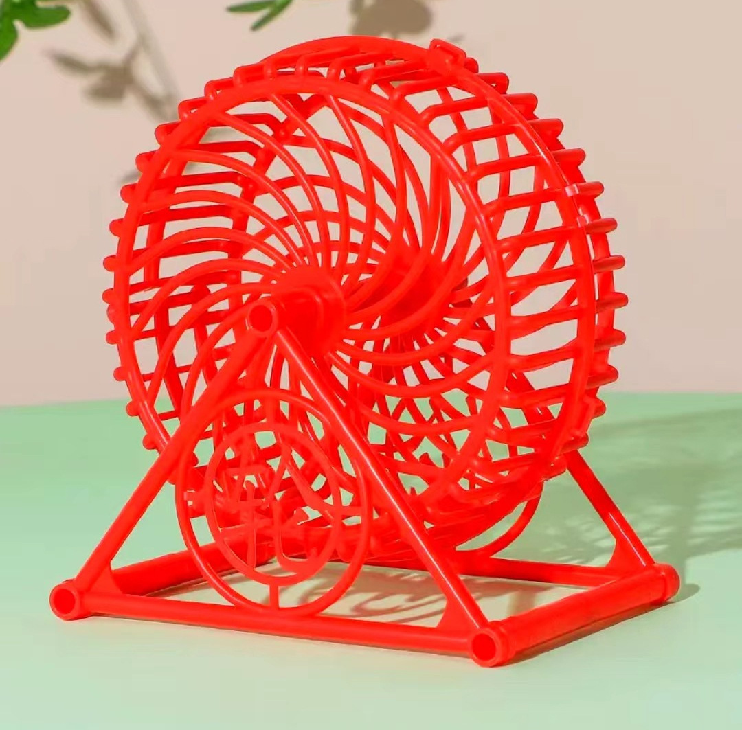 완전히 밀폐 된 러닝 휠 레드