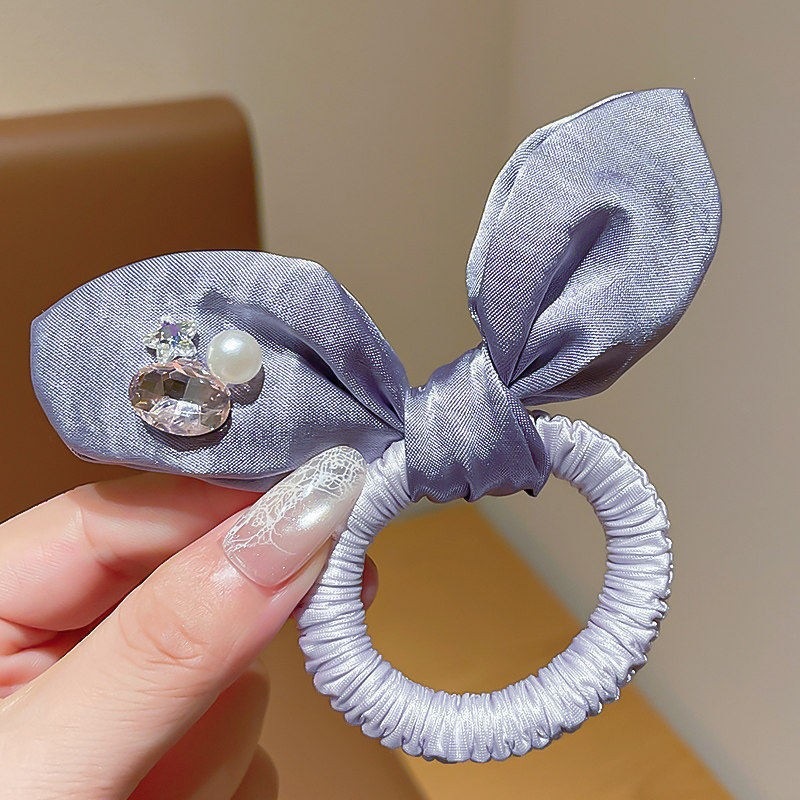 Tejido dulce coreano estricto tocado infantil flor triturada arco anillo de cabello temperamento cabello de niña pequeña joyería fresca para el cabello