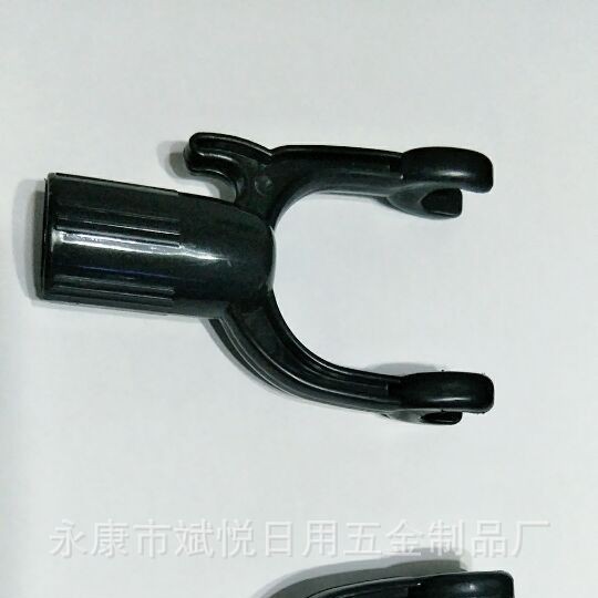 厂家直供16mm口径塑料衣叉撑衣杆塑料衣叉头直杆衣叉