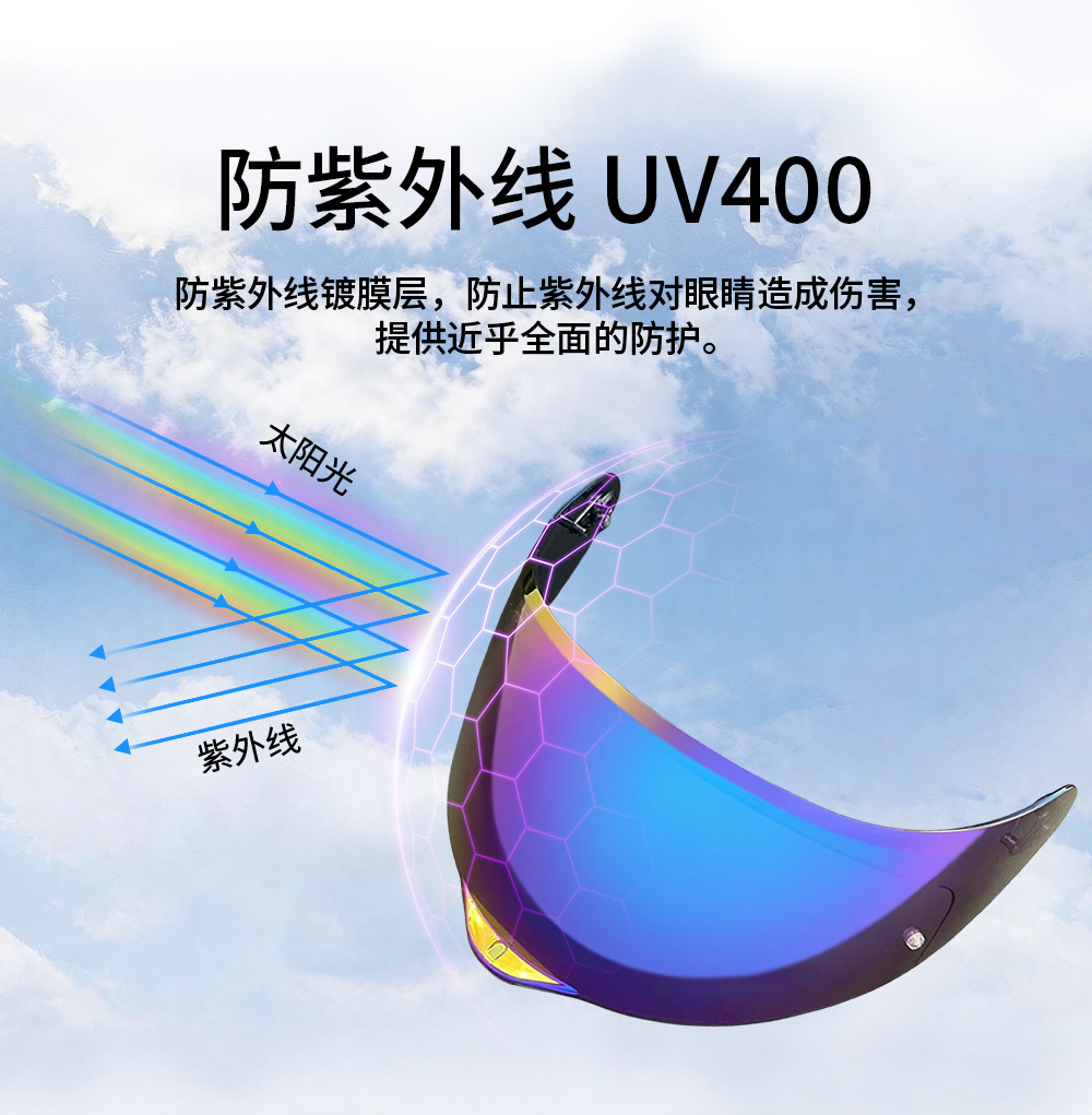 K5 Helmet Lens Is Suitable for K5 K3Sv K1 K1S K5S Motorcycle Helmet Accessories Electroplated High-Definition Lens