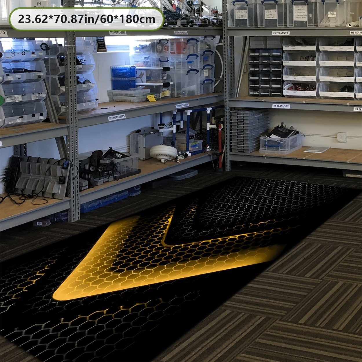 Motorcycle Display Carpet, Car Anti-Slip and Anti-Oil Stain Floor Mat, Racing Motorcycle Dirt-Resistant and Dust-Proof Protective Mat Wholesale