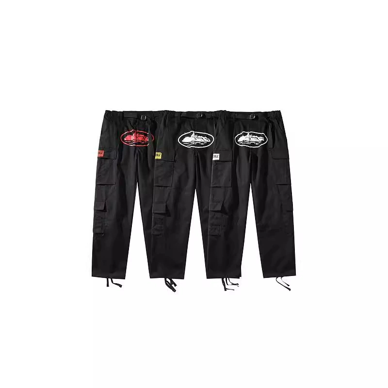 Gaojie Chaoi Qoi многокарманные боковые пряжки свободные билеты на тактические повседневные брюки