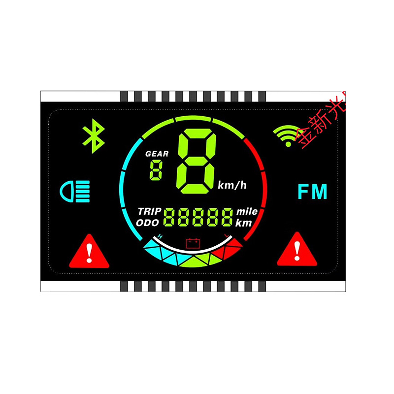 (2개) 세그먼트 디스플레이 VA LCD JX2268 반전 이미지 HD 자동차 디스플레이 공장 직접 판매