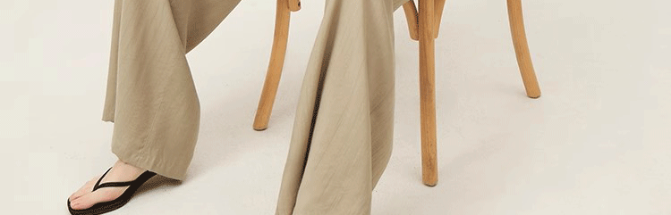 Áo sơ mi linen nữ tay lửng dáng rộng phong cách Pháp — Màu trắng nhạt chi tiết 30