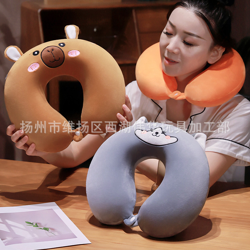 Children's cartoon neck pillow for students at lunchtime