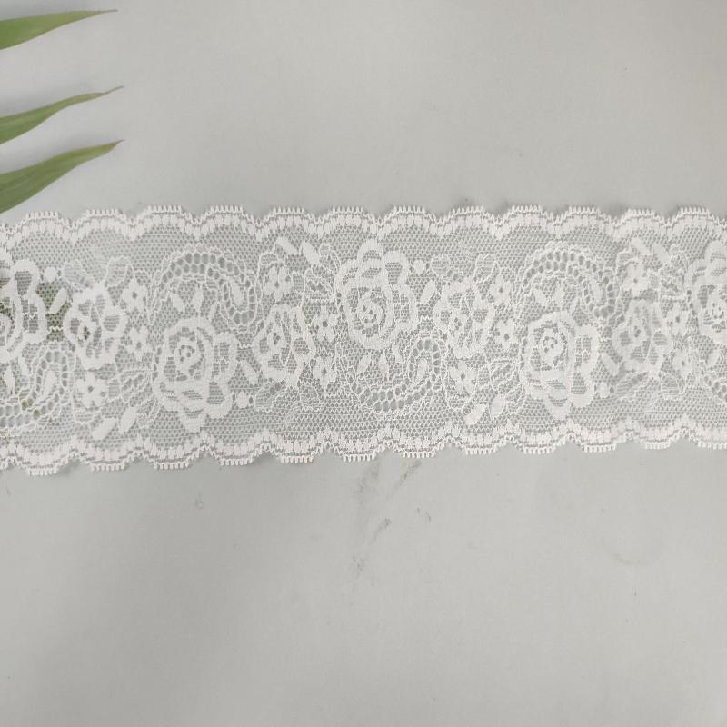 7cm弹力波浪蕾丝花边内衣辅料白色diy针织服装服饰打底衫配饰批发