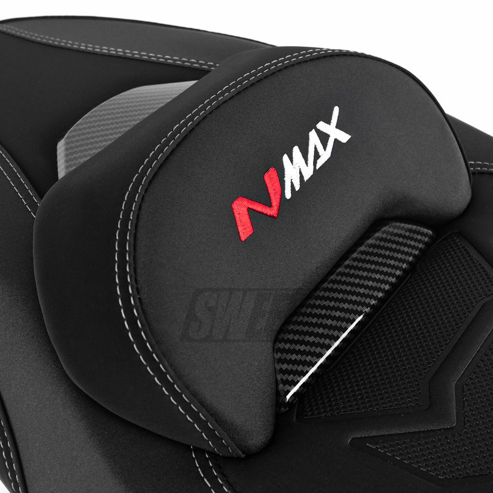 Suitable for 25-26 Models of Yamaha Nmax155V3 Modified Seat Cushion with Lumbar Support, Waterproof Seat Cover, Non-Destructive Installation Assembly