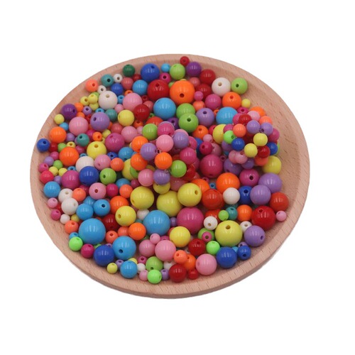 Children's beaded toy girl educational wear beads diy handmade material package bracelet necklace jewelry gift