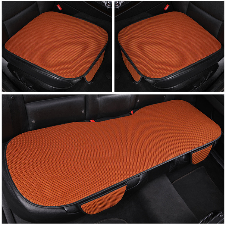New Factory Direct Summer Car Seat Cushion Set, Ice Silk Three-Piece Seat Cushion Wholesale, Single Piece Without Backrest, Cooling Pad for Car