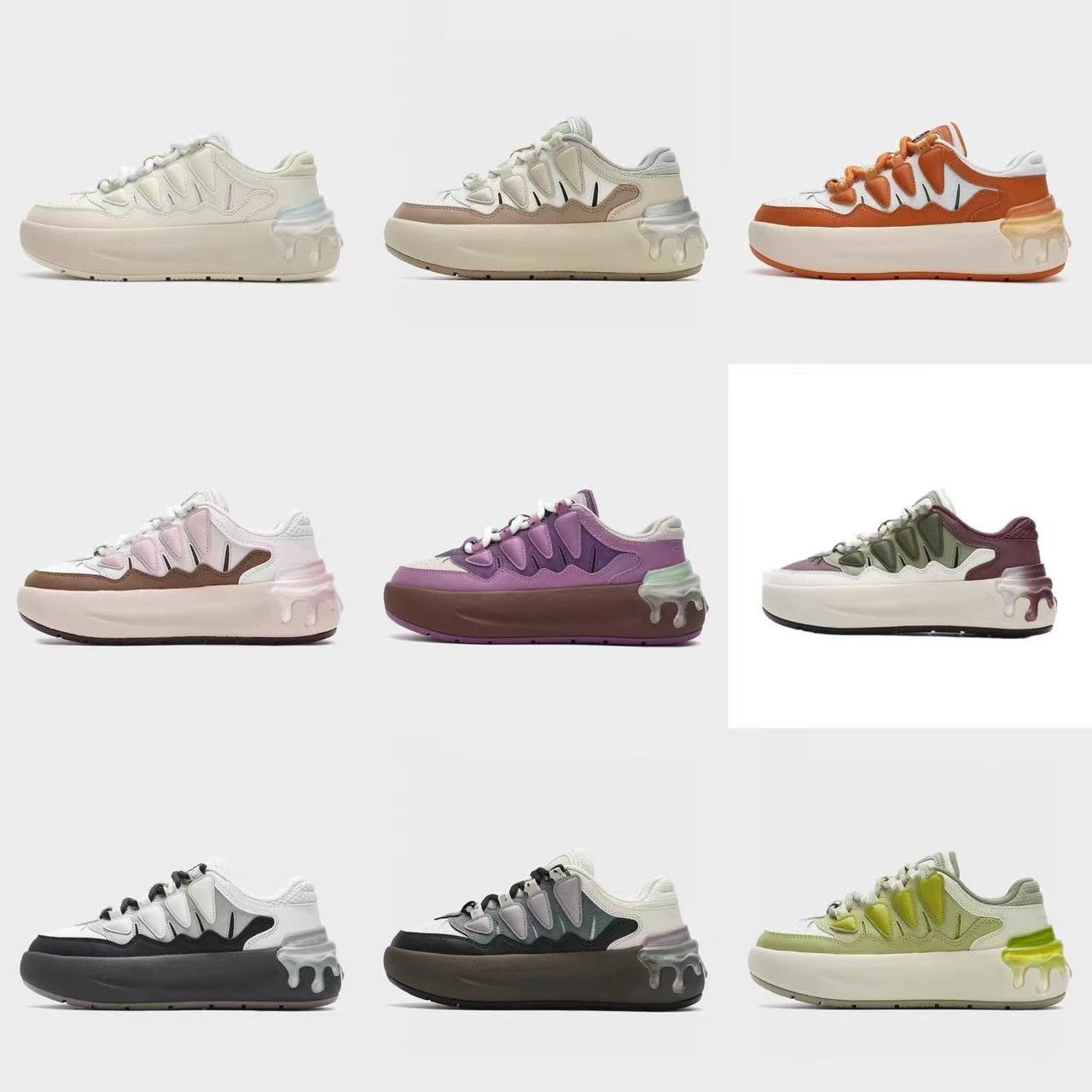 2025新款萝卜鞋三色限定休闲厚底鞋百搭欧美风女鞋增高潮流运动鞋